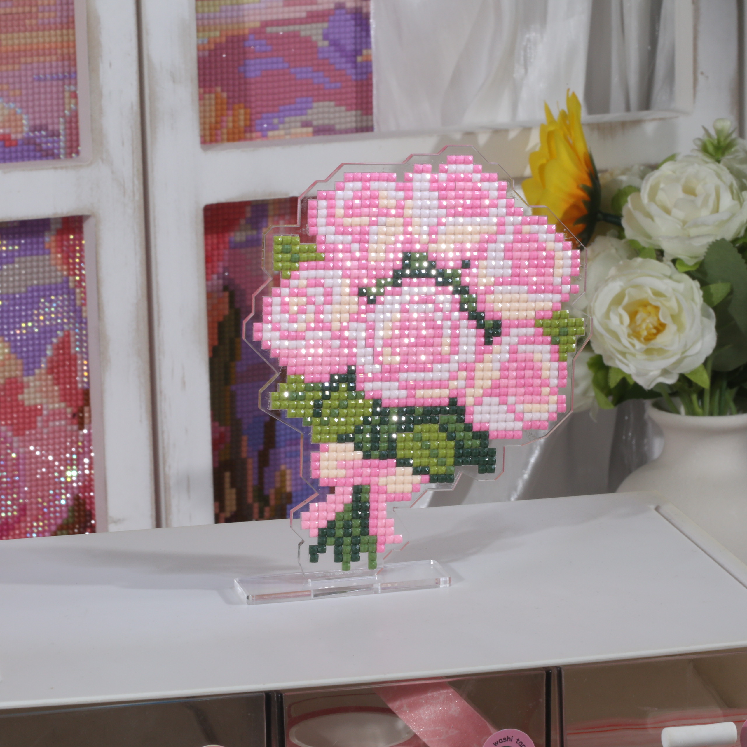 ForeverYoung Pink Rose Bouquet - Resin Art Of Rose avis et prix