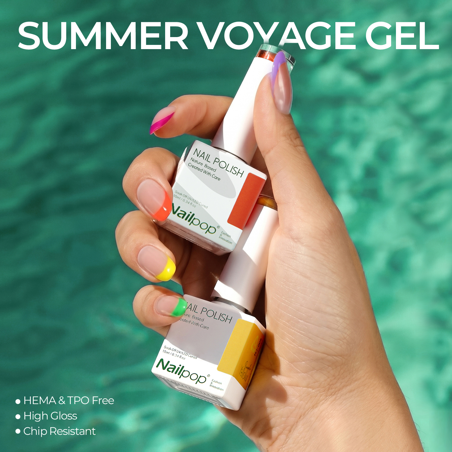 Nailpop Summer Shades Gel Poli - Resin Art Easy avis et prix