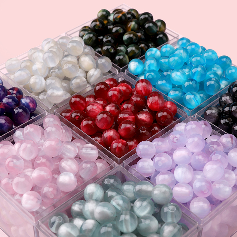 10mm 10pcs Resins Cat Eye Bead - Resin Art Notes avis et prix
