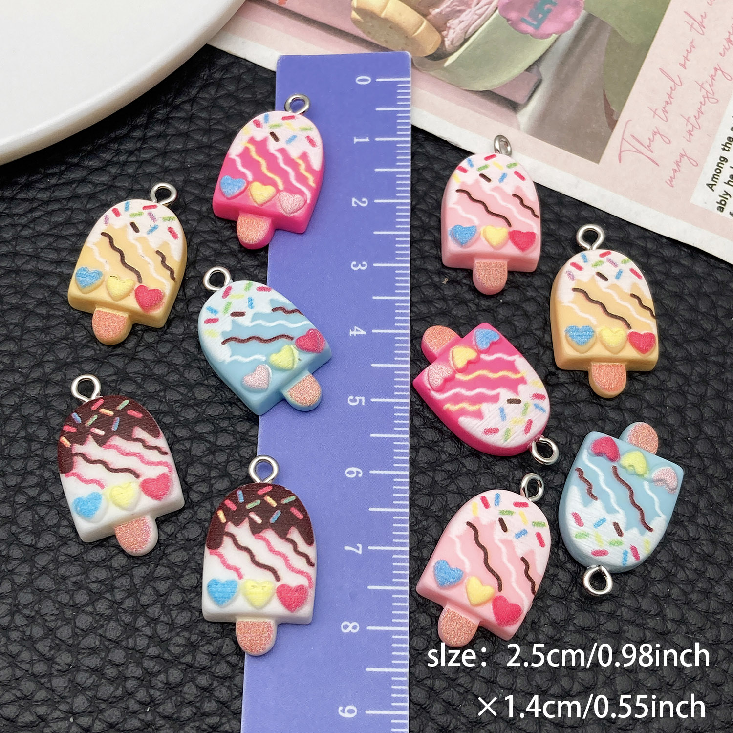 5/10pcs Cute Fashion Resin Acr - Resin Art Pendant avis et prix
