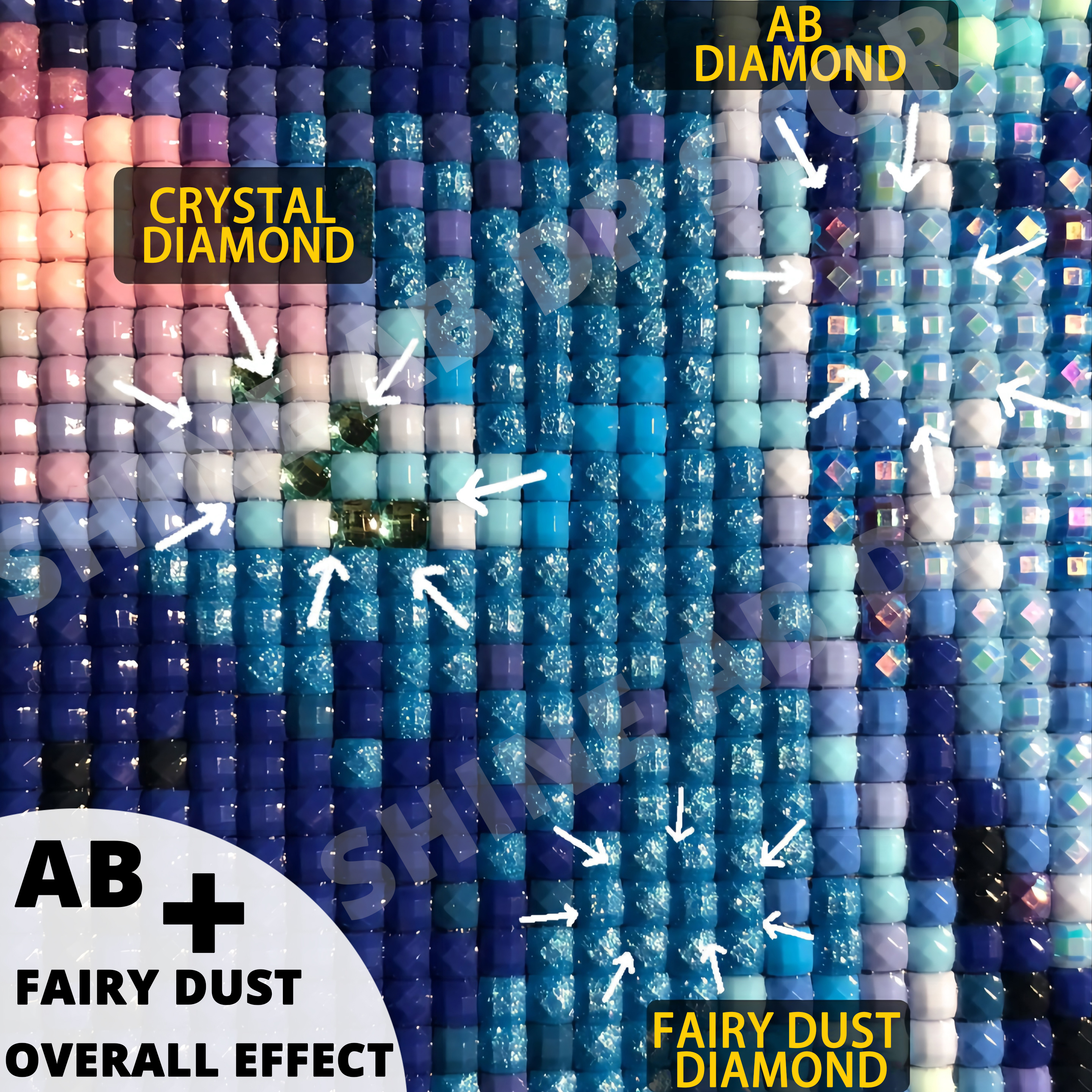 AB Fairy Dust Resin 5D DIY Dia - Resin Art Of Rose avis et prix