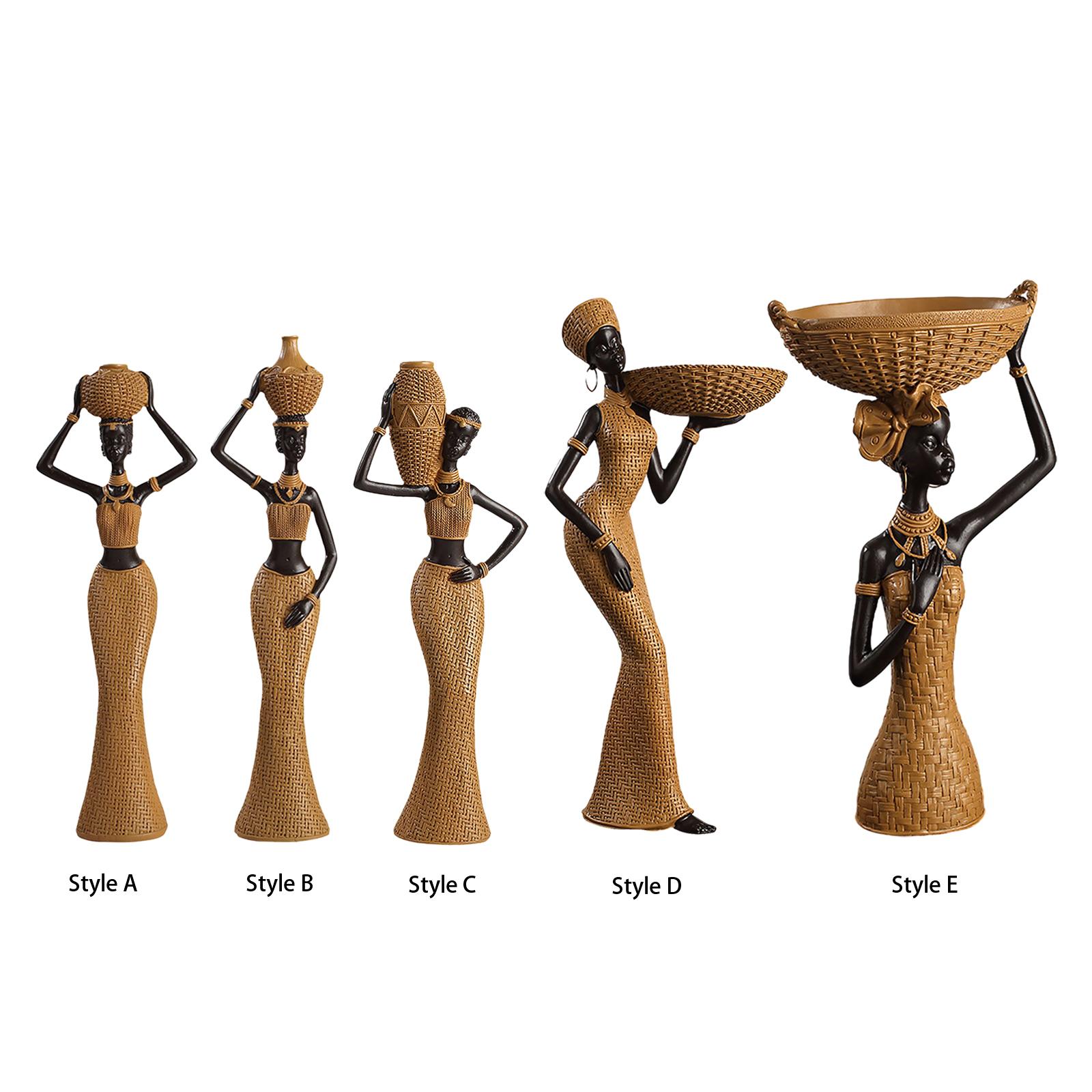 Africian Women Figurine Tablet - Resin Art Table Top avis et prix
