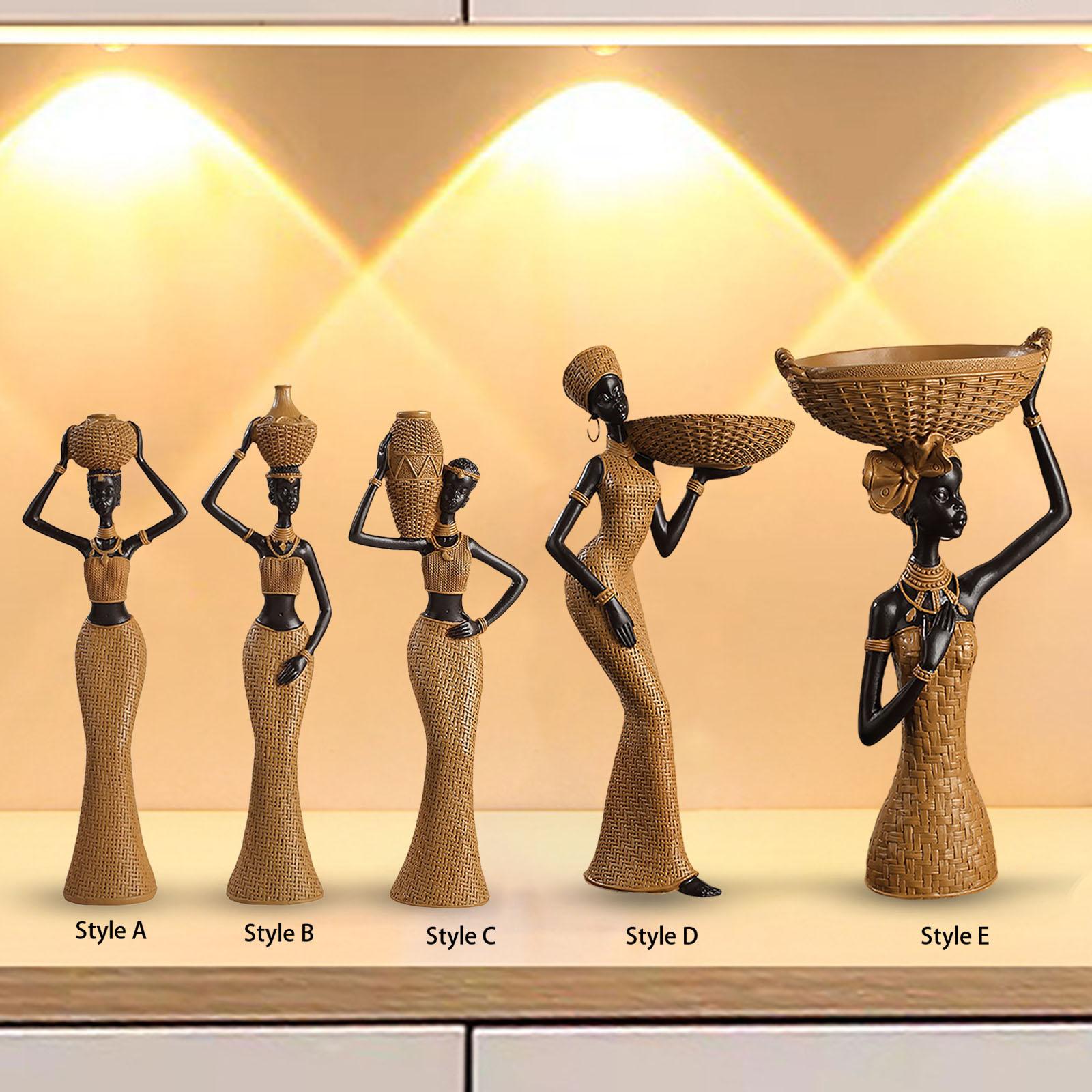 Africian Women Figurine Tablet - Resin Art Table Top avis et prix