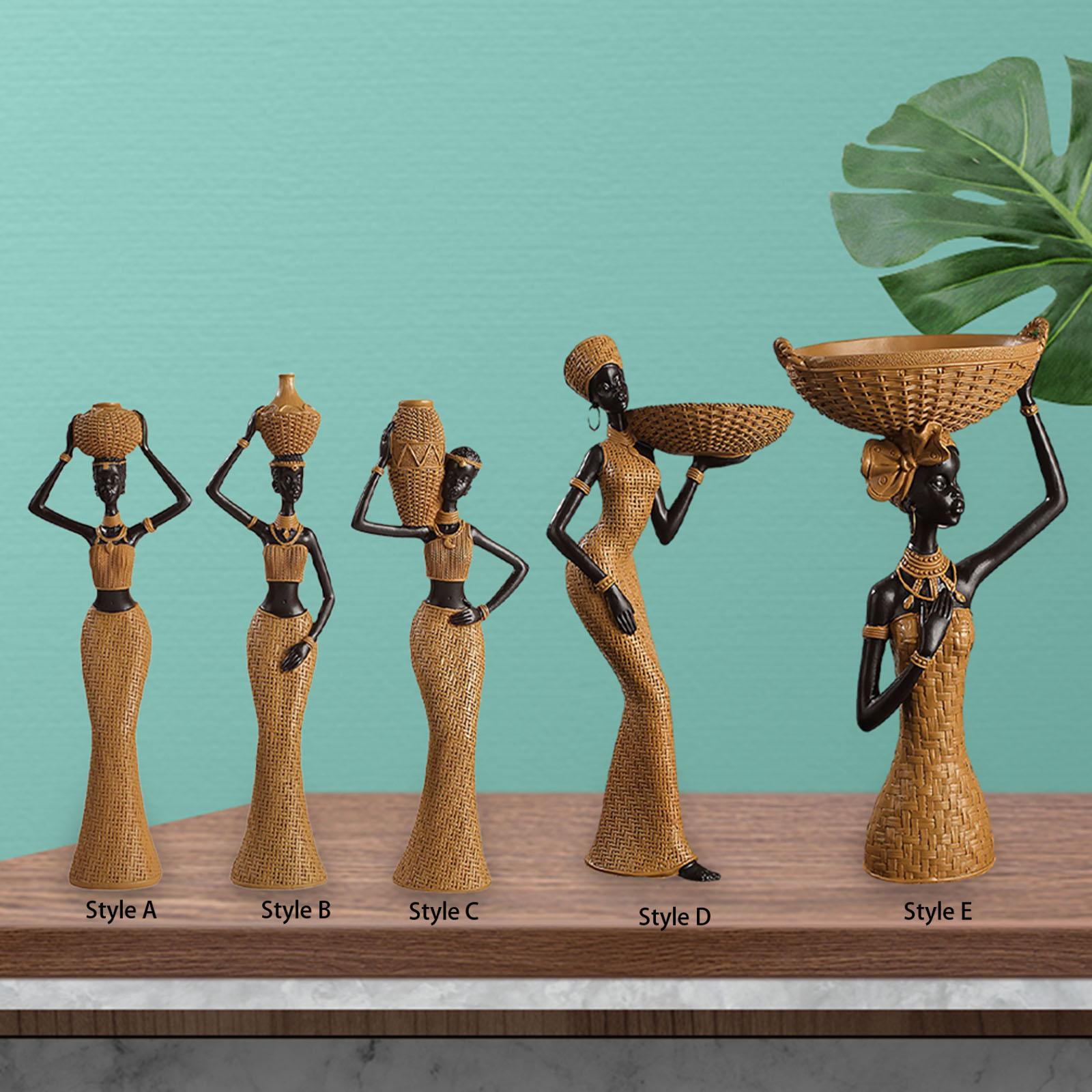Africian Women Figurine Tablet - Resin Art Table Top avis et prix