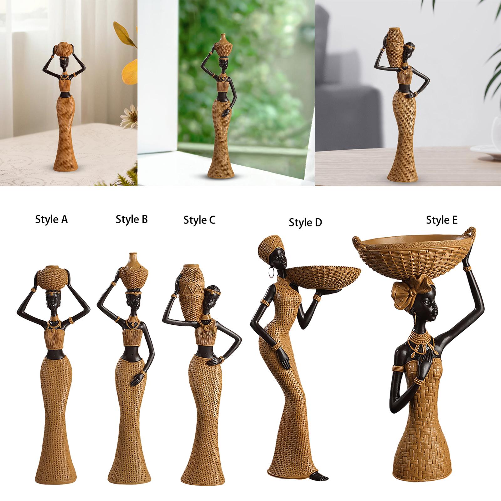 Africian Women Figurine Tablet - Resin Art Table Top avis et prix