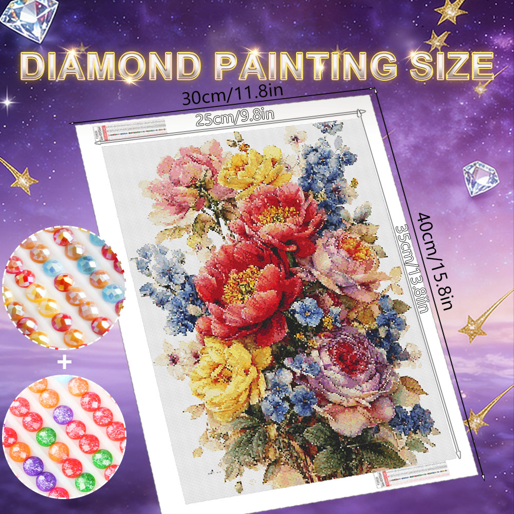 HUACAN Diamond Painting Kit Fl - Resin Art Of Rose avis et prix