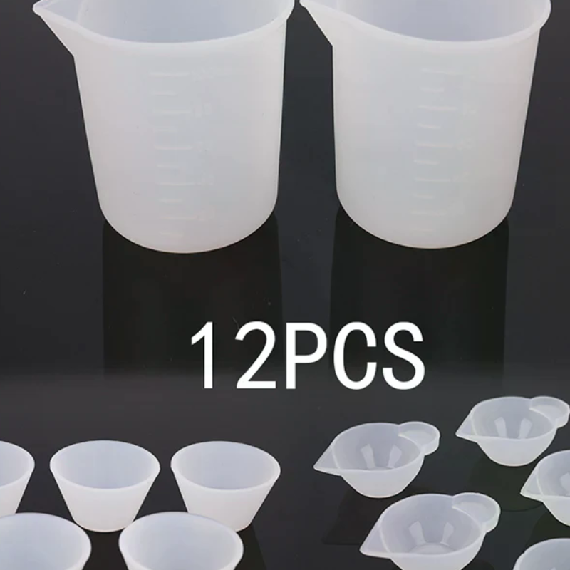 12Pcs Silicone Mixing Measurin - Resin Mixing Cup avis et prix