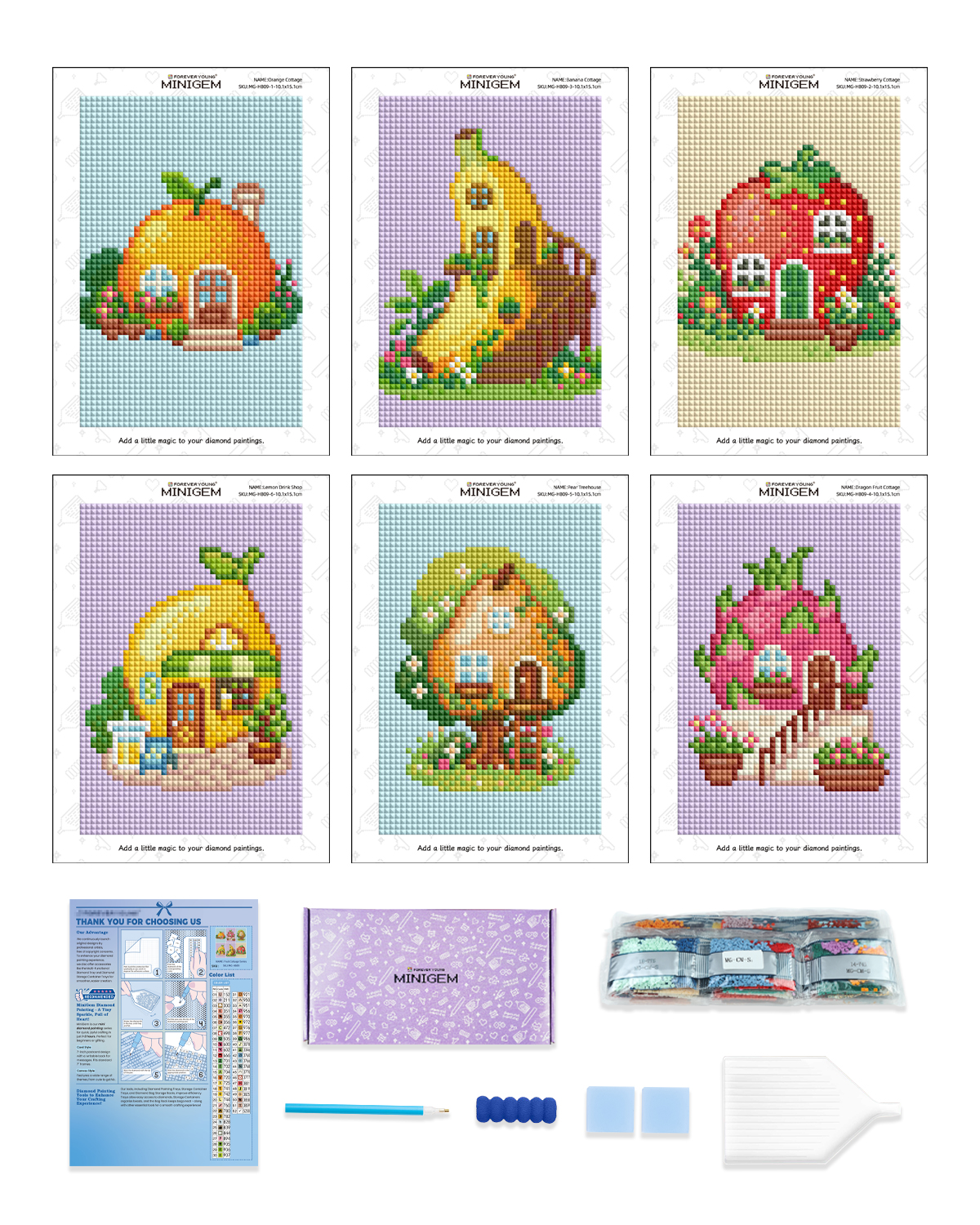 Forever Young Minigem 6PCS Fru - Resin Art Kits For Adults avis et prix