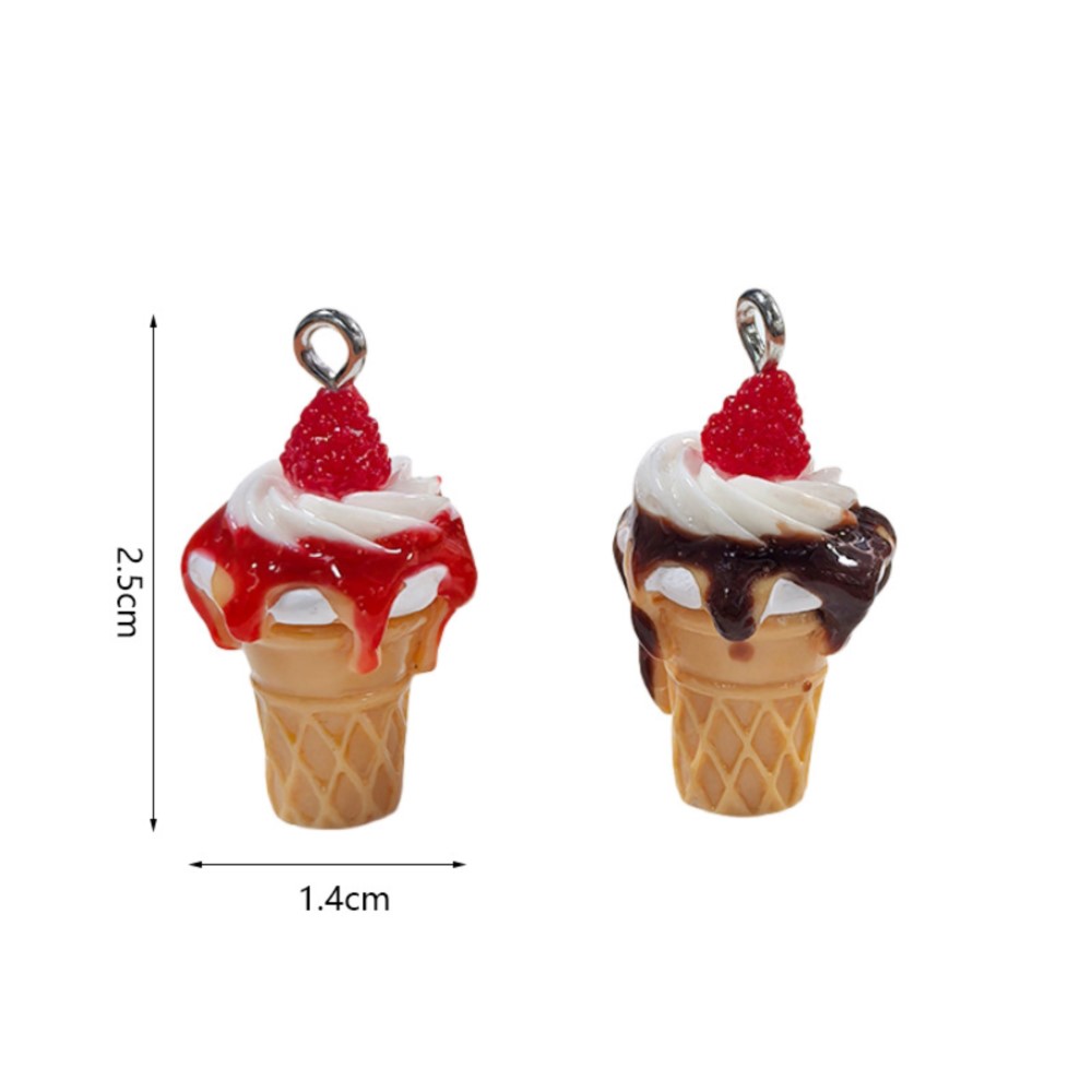 10Pcs Cute 3D Simulation Food  - Resin Art Pendant avis et prix