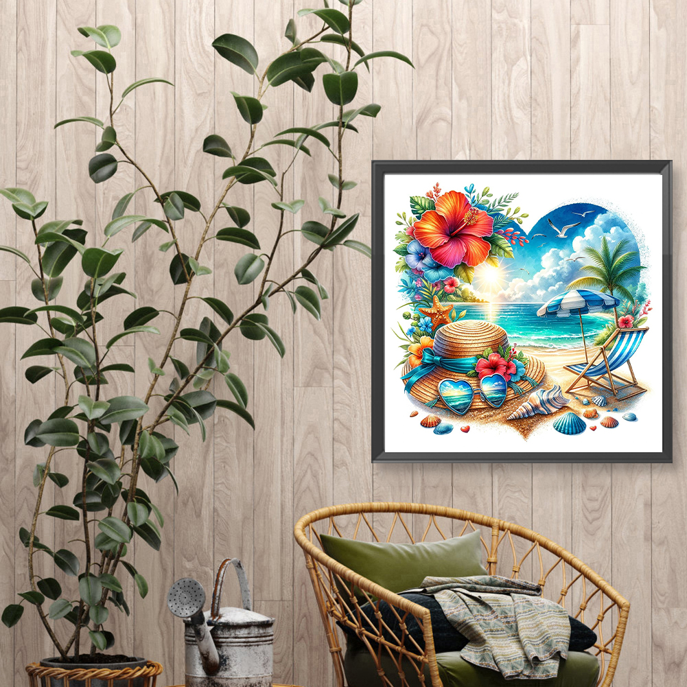 Summer Beach Full DIY 5D Round - Resin Art Ideas avis et prix