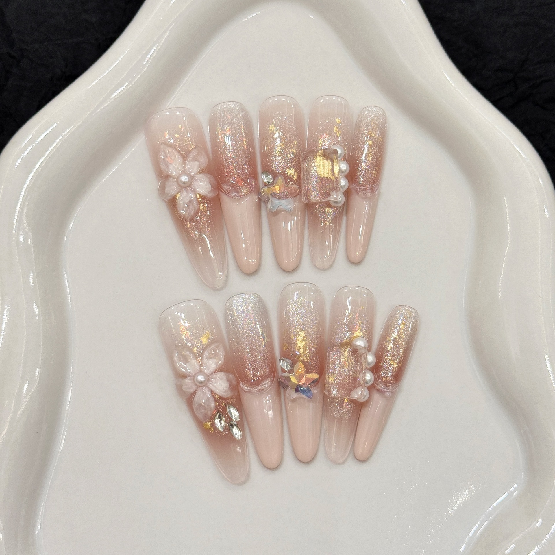 10pcs Pure Hand Pressed Stilet - Resin Art With Flowers avis et prix