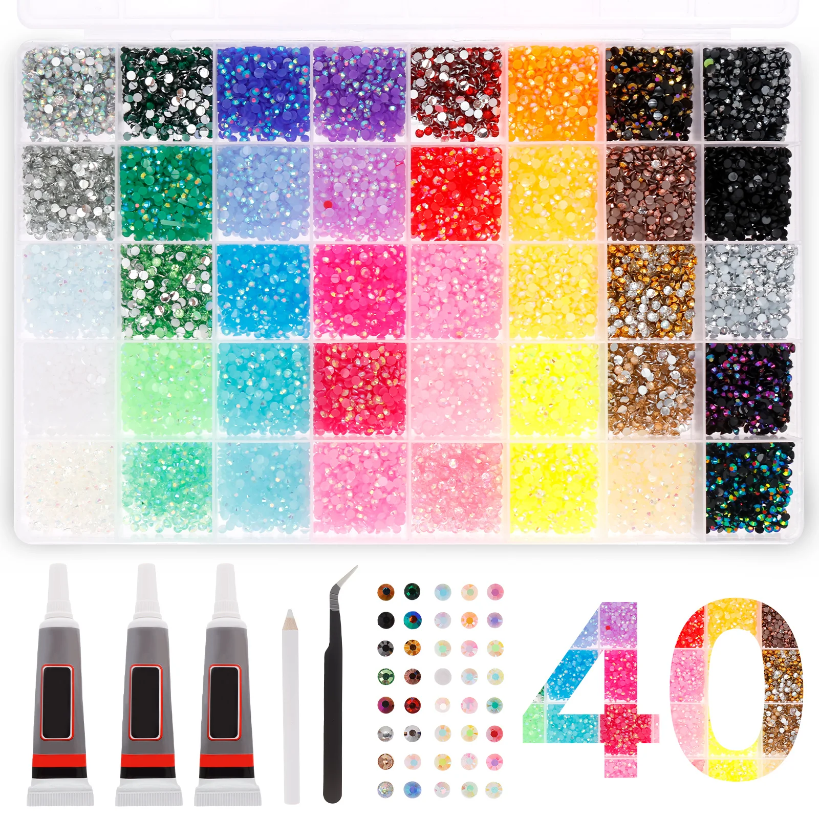 Resin Jelly Rhinestone Set Fad - Resin Art Easy avis et prix
