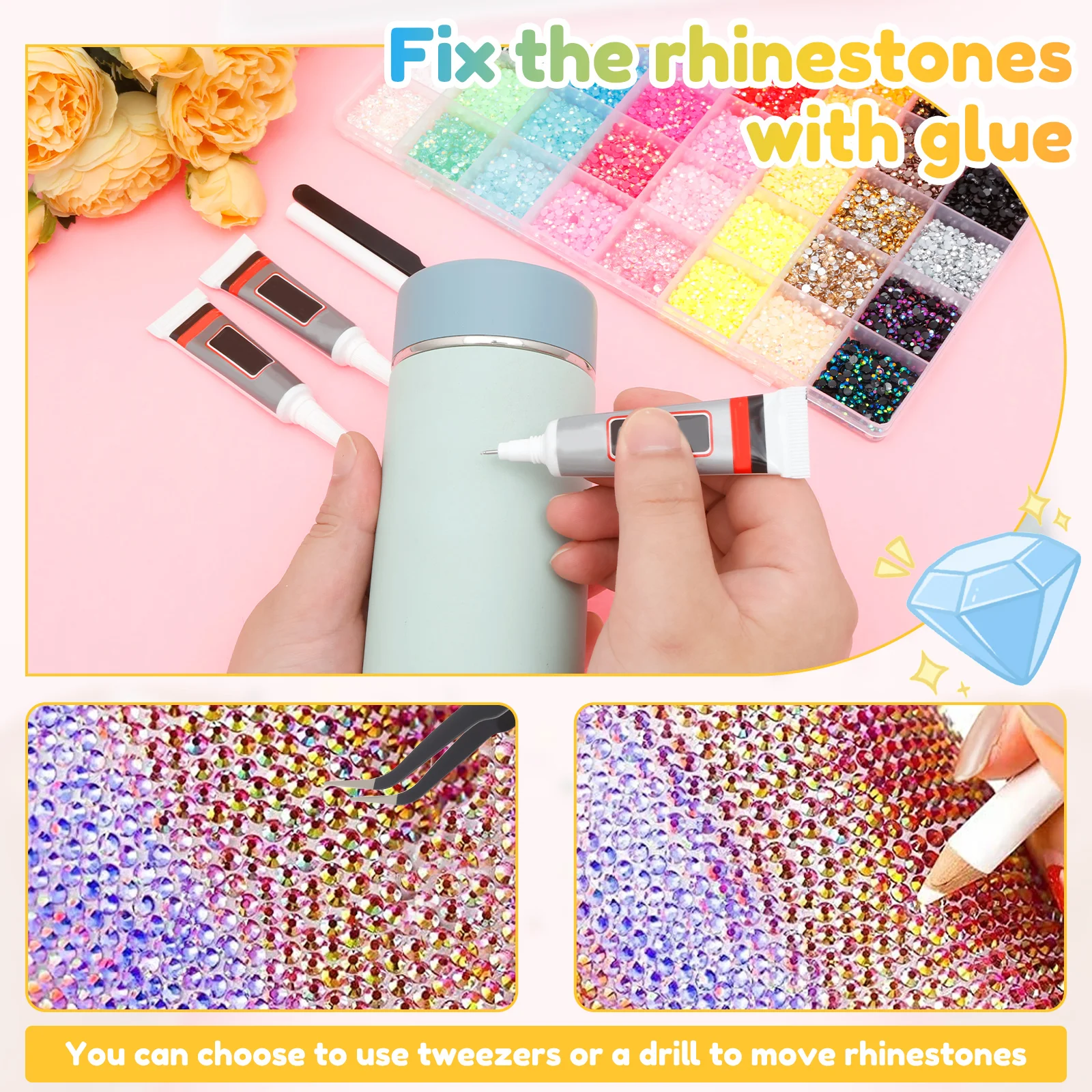 Resin Jelly Rhinestone Set Fad - Resin Art Easy avis et prix