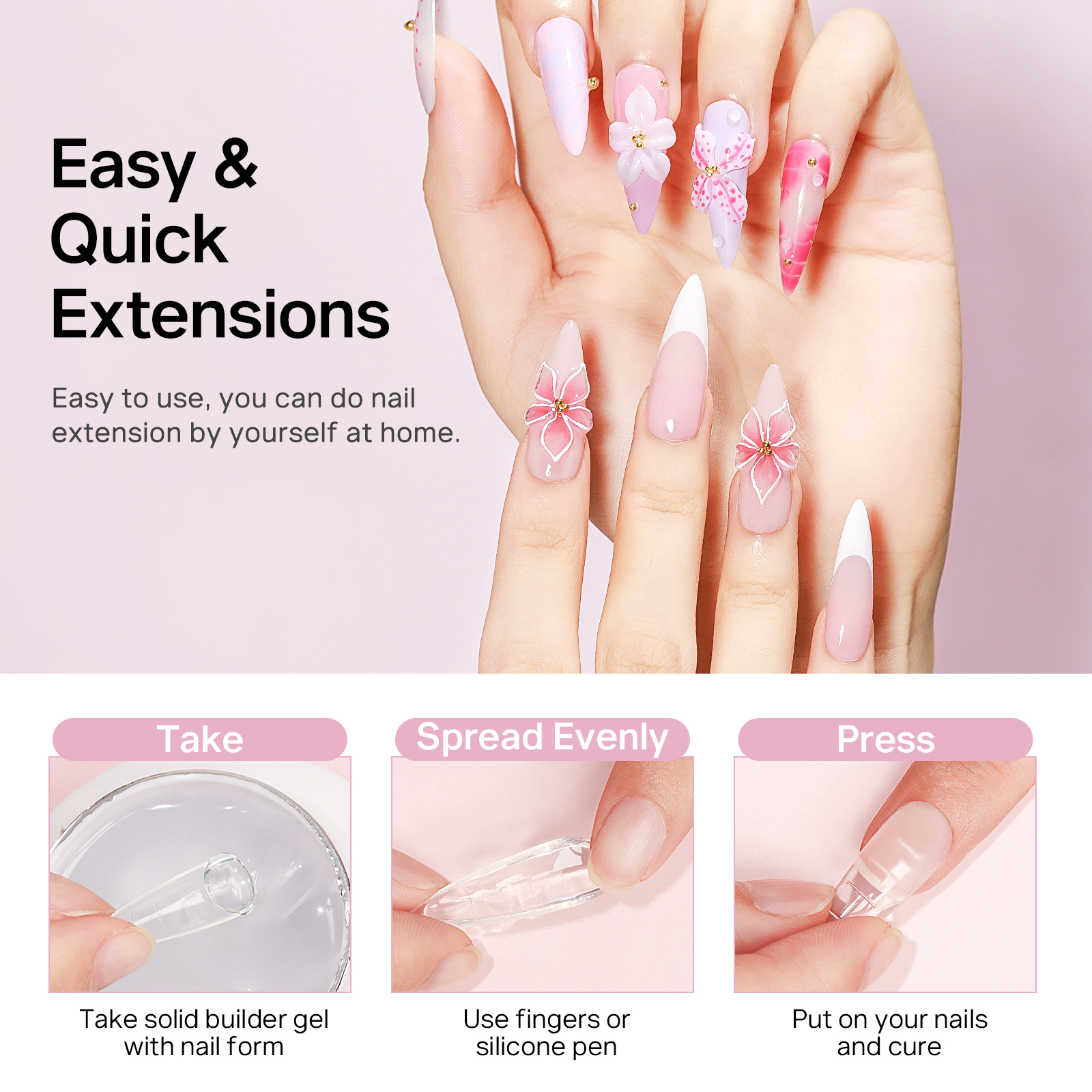 MIZHSE Builder Nail Gel White  - Resin Art Easy avis et prix