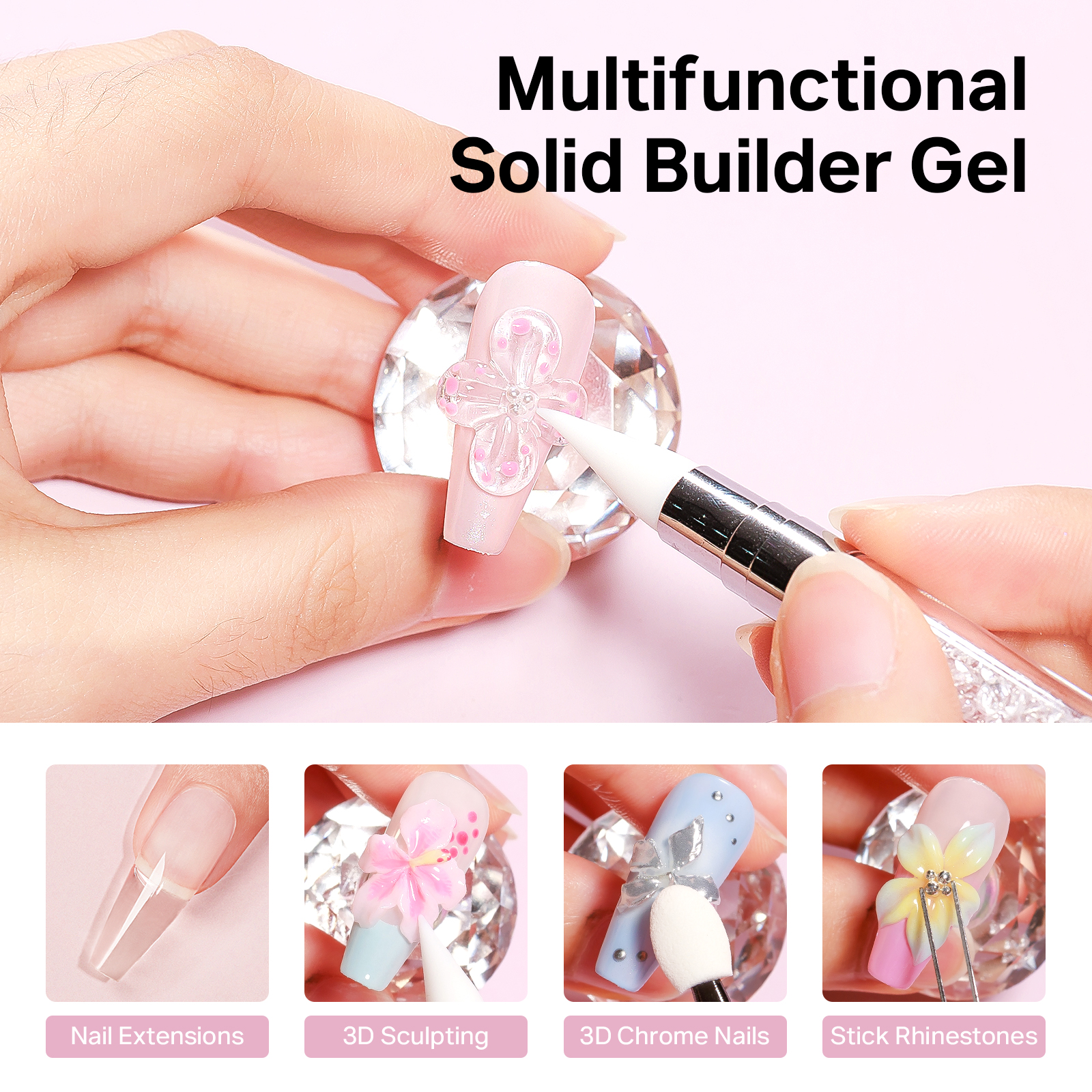 MIZHSE Builder Nail Gel White  - Resin Art Easy avis et prix