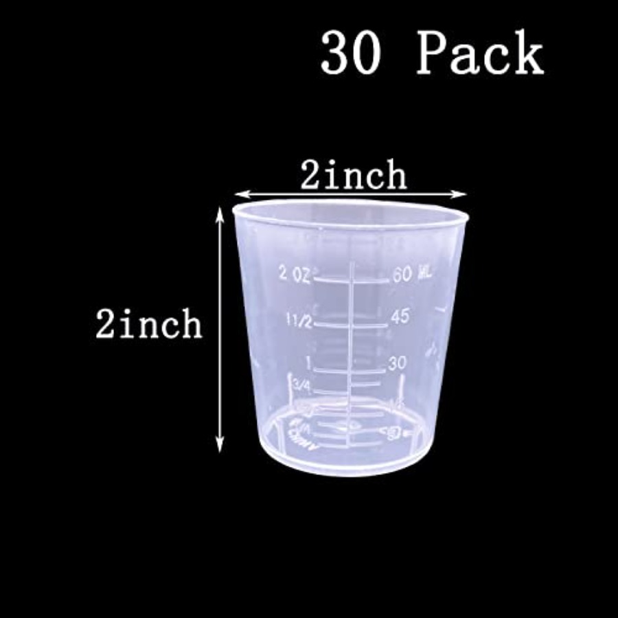 30 Pcs Plastic Graduated Cups, - Resin Mixing Cup avis et prix