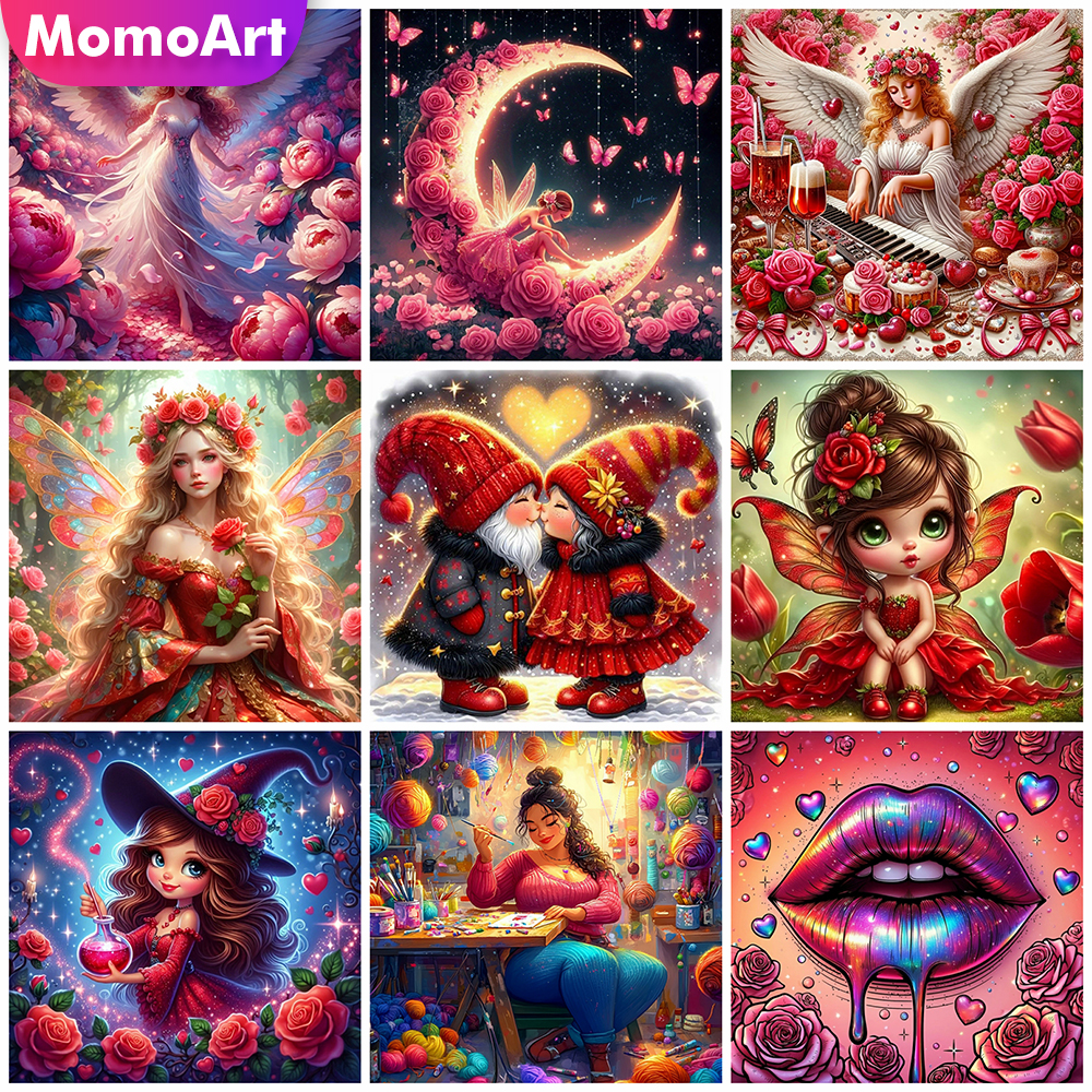 Momoart Diamond Mosaic Girl Po - Resin Art Of Rose avis et prix