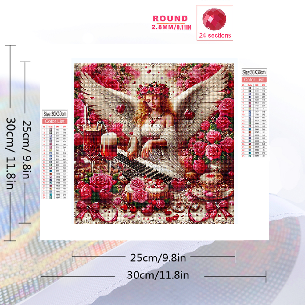 Momoart Diamond Mosaic Girl Po - Resin Art Of Rose avis et prix