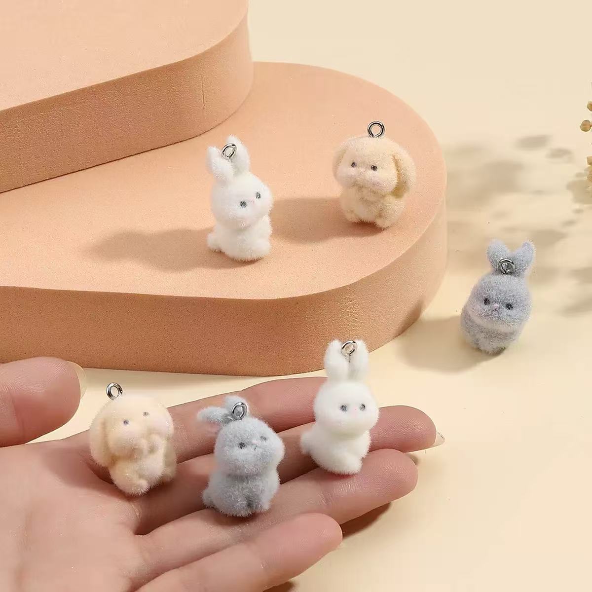 10pcs Flocking Little Rabbit R - Resin Art Notes avis et prix