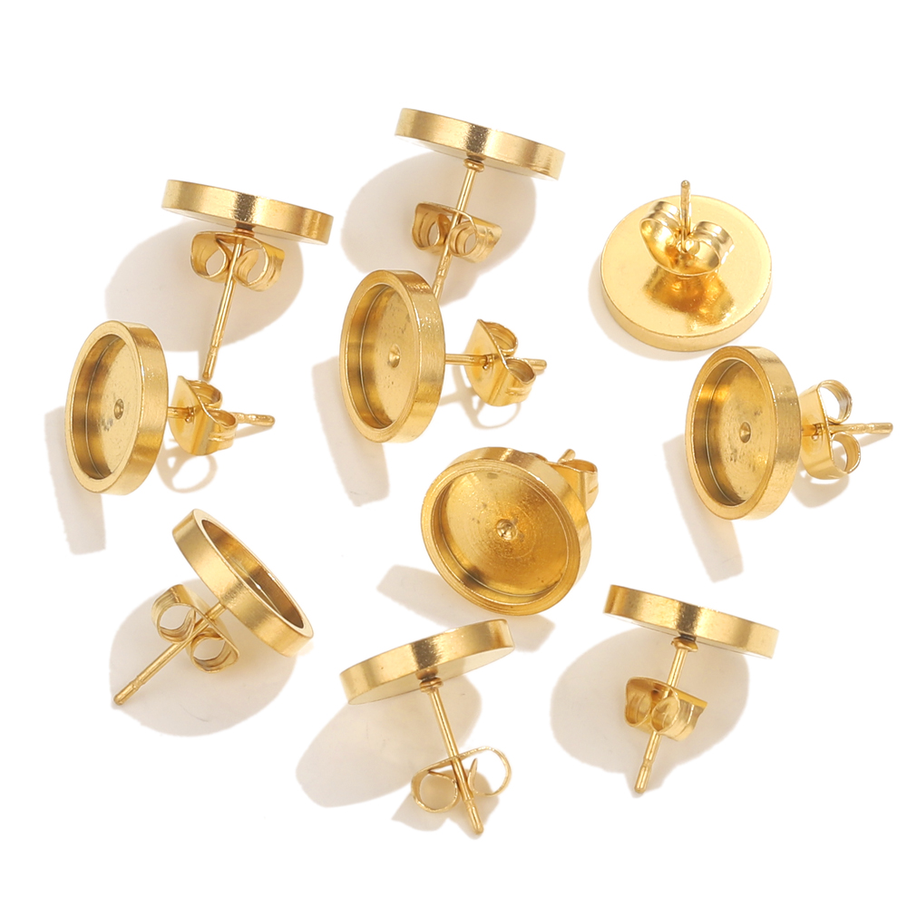 10pcs Stainless Steel Gold Ear - Resin Art Notes avis et prix