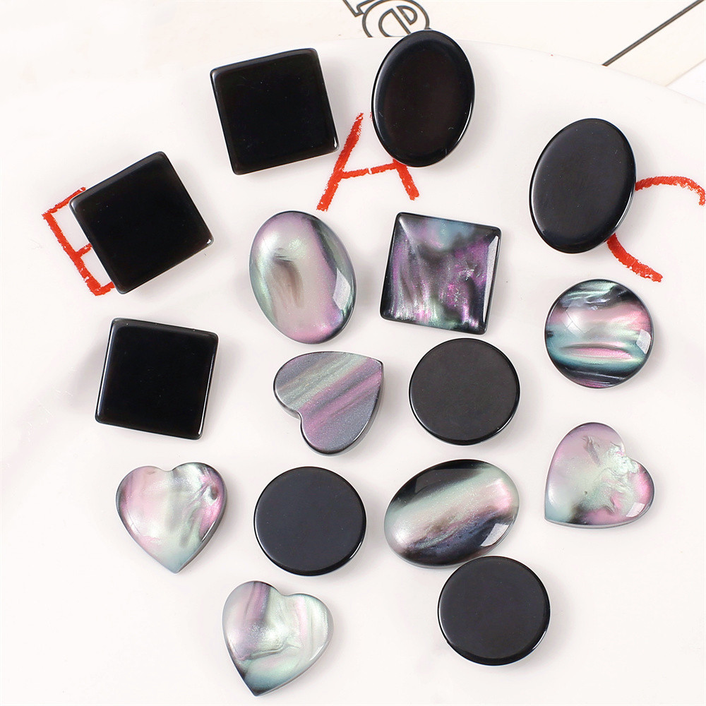 WFFNNKC 10-20PCS Retro Glitter - Resin Art Earrings Material avis et prix