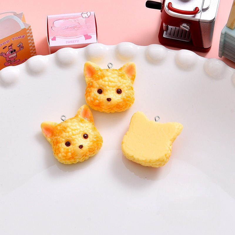 10Pcs Cartoon Biscuits Dog Res - Resin Art Earrings Material avis et prix