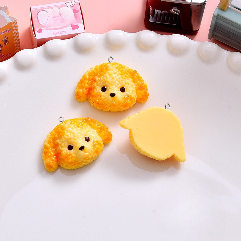 10Pcs Cartoon Biscuits Dog Res - Resin Art Earrings Material avis et prix